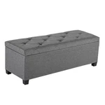 Jhk 43" Large Storage Ottoman Bench Fabric Upholstered Seat End Of Bed Footstool. Fixed Price $77.99.