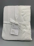 Pottery Barn Belgian Flax Linen Box Spring Cover Twin 10" Drop White #4364J. Fixed Price $51.99.