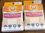 Arm & Hammer Satin Perfection Pillow Protector Standard/queen 2 Pack. Fixed Price $15.00.