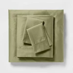Threshold 400 Thread Count Cotton Sateen 4-PIECE Sheet Set Luxurious. Fixed Price $19.99.