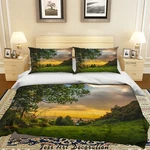 3D Greenland Sky Sunset Landscape Quilt Cover Bedding Sets Pillowcases Queen. Fixed Price $71.49.