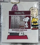 Peanuts Characters Theme 72"X72" Shower Curtain Brand New (4/7584). Fixed Price $44.99.