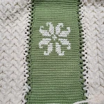 Beautiful Vintage Crochet Bed Runner Green Cream Retro Decor. Fixed Price $21.29.