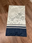 Ellery Homestyle Waverly Gray With Blue Trim Euro Pillow Shams King 20 X 36. Fixed Price $22.00.