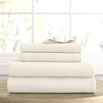 4 Piece Bed Sheet Set Kaycie Gray Basics Collection New Extra Soft. Fixed Price $50.99.