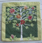 Iosis Paris Tree Of Life Tapestry Pillow Cover Cotton Blend 18.5" Square. Fixed Price $49.00.