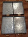 Serving Tray With Handles Galvenized Steel Set Of 4 Better Homes Garden. Fixed Price $40.00.