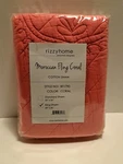 Rizzy Home Moroccan Fling Coral Bedding Sham 20" X 36". Fixed Price $29.00.