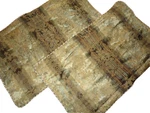 Croscill Tan Gold Teal Damask Stripe Fleur (2PC) King Pillow Shams Set 21 X 37. Fixed Price $47.20.