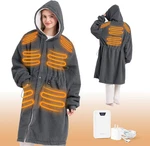 Portable Heated Wearable Blanket Hoodie - Faux Cashmere Electric With 20. Fixed Price $203.20.