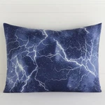 Pottery Barn Teen Storm Glow Dark Lightening Blue Night Sky Std Pillow Shams. Fixed Price $24.00.
