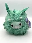 Htf Kellytoy Furry Green Dragon Plush 12" Sparkly Wings Scales Feet Rare Nwt. Fixed Price $24.99.