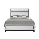 Global Furniture Usa Kate White Wood Panel Headboard Queen Bed. Fixed Price $290.99.