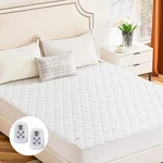 Heated Mattress Pad Queen Size (80 60 ) Dual Zone Electric Bed Warmer, 12 Adju. Fixed Price $90.44.