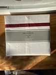Amrapur Piece Duvet Set Queen Size White/biking Satin Band 30600SBG-RED-QN. Fixed Price $15.00.