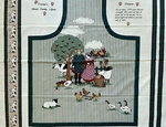 Cotton Quilt Fabric Concord's French Country Apron Panel Joan Kessler 35" X 44". Fixed Price $12.99.