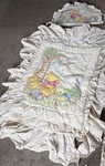 Vtg 1998 Disney Classic Winnie The Pooh Crib Bedding Comforter Set Red Calliope. Fixed Price $99.00.