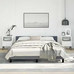 Frame With Headboard Platform Base Upholstered Bedroom Furniture Vidaxl. Fixed Price $179.99.
