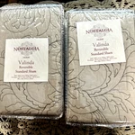 Nostalgia Home Valinda Reversible Quilted Standard Pillow Shams Mocha/tan Nip. Fixed Price $37.99.