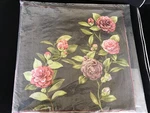 New Iosis Yves Delorme Camellias Floral French Woven Tapestry Throw Pillow Cover. Fixed Price $155.00.