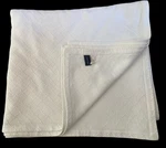 Euc Lands End Portugal White Basketweave Matelesse Full Queen Coverlet Bedspread. Fixed Price $70.00.