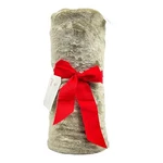 Cannon Soft Plush Throw Blanket Velvet Fuzzy Bow Gift Tag 50 X 60" Beige Nwt. Fixed Price $26.99.