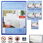 6X Queen Size Zippered Mattress Cover Protector Dust Anti Bug Allergy Waterproof. Fixed Price $112.09.