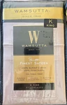 Wamsutta Finest Sateen King Pillowcases 725 Tc 100 % Supima Cotton Taupe. Fixed Price $59.99.