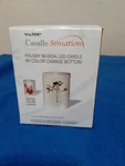 Viatek Candle Sensations Holiday Musical Led W Color Change Bottom. Fixed Price $7.00.