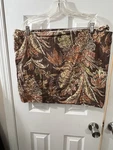 Tommy Bahama Tiki Bay Lining Lined Window Valance 80"X17"CHOCOLATE Orange. Fixed Price $15.02.