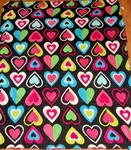 Love Hearts Design Super Soft Fleece Throw Blanket 50"X60" Warm Cuddly New. Fixed Price $12.99.