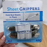 Evri Laundry Grippers - Holds Bed Sheets In Place 4 Piece. Fixed Price $5.00.