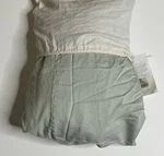 Restoration Hardware Garment-dyed Sateen Box Spring Cover Full Eucalyptus $145. Fixed Price $44.99.