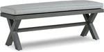 Stylish 54" Outdoor Bench With Foam Cushion & Weather-resistant Fabric. Fixed Price $422.99.