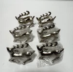 Design Imports Dii Reindeer Napkin Rings Set Of 6 Silver Color New. Fixed Price $19.99.