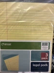 8.5"X11-3/4" Yellow Legal Pad,no 8115/3, Top Flight,. Fixed Price $15.99.