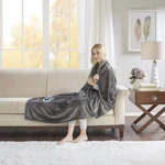 Oversized Heated Throw Blanket 60X70 Grey Ultra Soft With 3 Settings. Fixed Price $67.79.