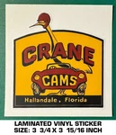 Crane Cams - Vinyl Decal Sticker Vintage Racing Engines Hallandale, Florida. Fixed Price $9.42.