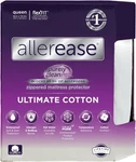 Ultimate Anti-allergy Comfort Zippered Mattress Protector, White. Fixed Price $45.74.