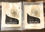 Lot Vintage Silky Sleep Bridal Satin Zippered Pillow Case Standard 21X28 Nos. Fixed Price $19.99.