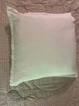 Bedding Star Crisp White Polyester 26" Euro Pillow Shams Set Of Nwot. Fixed Price $17.99.