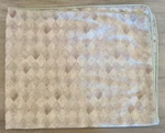 Standard Pillow Sham Brown Green Diamond Pattern Westpoint Stevens Cotton Blend. Fixed Price $11.95.