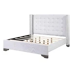 Benjara Eastern King Bed With Fabric Upholstery And Tufting- Beige. Fixed Price $962.99.