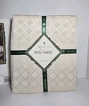 Waterford Linens Chambers Queen Tailored Bed Skirt Eggshell Ivory 60" X 80". Fixed Price $78.99.