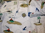 Pirate Twin Size 3 Piece Bed Set Flat, Fitted, Pillowcase Divatex (NSH9). Fixed Price $29.99.