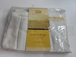New Martha Stewart Collection Full Bed Skirt 100% Cotton Woven Stripe White Nip. Fixed Price $16.49.
