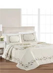 Nip Martha Stewart Floral Bouquet Floor Length Queen Bedspread & Shams Set 3PC. Fixed Price $159.99.