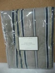Pottery Barn Collins Headboard Slipcover Full Ticking Stripe Fabric Blue Taupe. Fixed Price $39.00.
