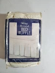 New Madison Wrap Around Bed Skirt - Queen/king Ivory Beige Ruffle Edge. Fixed Price $15.20.