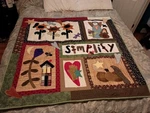 Handmade Quilt 46X48 Country Flowers Angel House Simplify. Fixed Price $56.00.